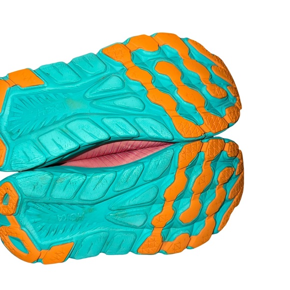 Hoka Rincon 3 Pink & Teal Athletic Running Shoe size 8B - Picture 7 of 8